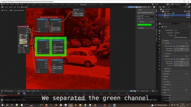 Make 3D red blue image from photo using blender compositing nodes смотреть онлайн