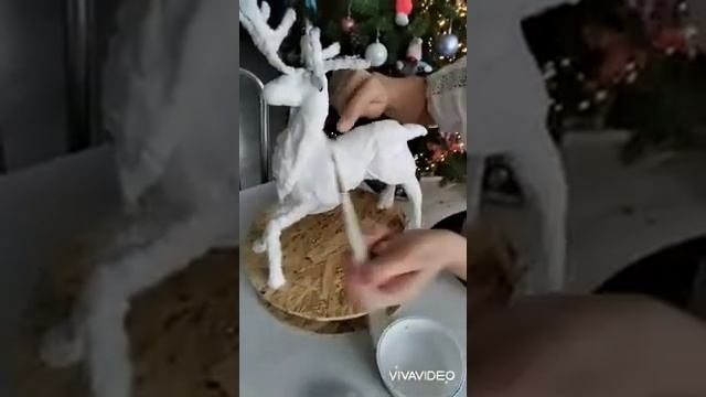 игрушки из ваты новогодний олень своими руками смотреть онлайн