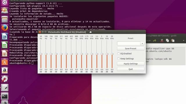 Cómo instalar ecualizador para videos de YouTube y mp3 Ubuntu смотреть онлайн