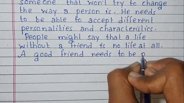 Write an essay on Characteristics of a Friend | Essay Writing | English смотреть онлайн