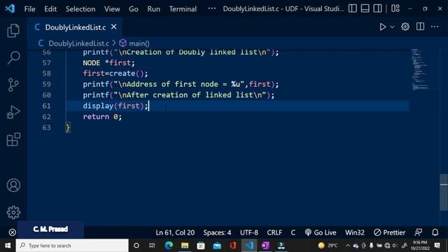 #14: Insertion of a Node at Beginning | Doubly Linked List смотреть онлайн