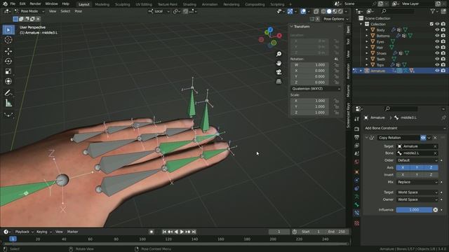 Blender 3.4 Hand & Finger Rig | Tutorial 3 смотреть онлайн