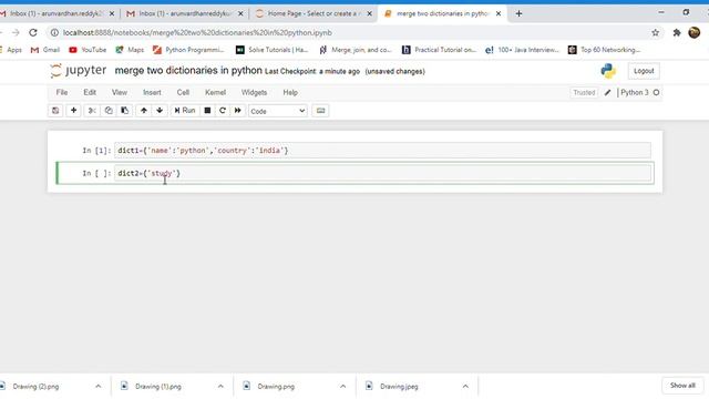 merging dictionaries in python смотреть онлайн