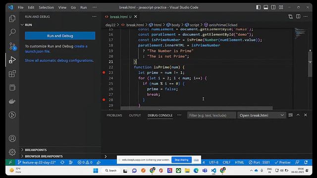 Modern JavaScript Tutorials in Hindi/Urdu (JS break-continue statements ) смотреть онлайн