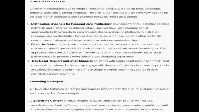 Provide an example of how an international company such as Unilever or Mondelez International chang смотреть онлайн