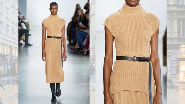 Вязаный свитер и кардиган ? Стиль oversize, объемные рукава Мода осень-зима тренды 2020-2021 смотреть онлайн