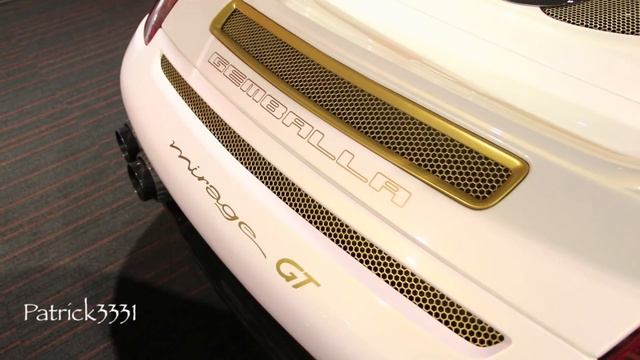Gemballa Mirage GT - Porsche GT white/gold in Dubai AlAin Class смотреть онлайн