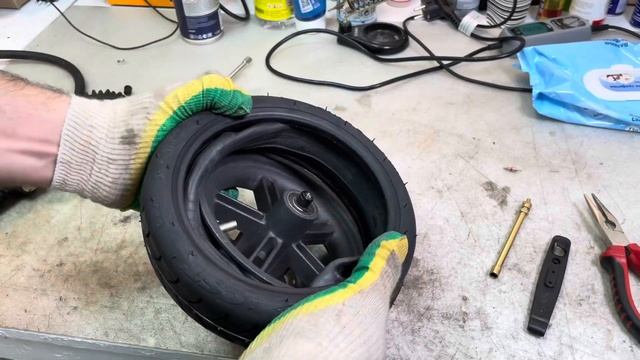 Электросамокат xiaomi замена камеры, покрышки, шиномонтаж. смотреть онлайн