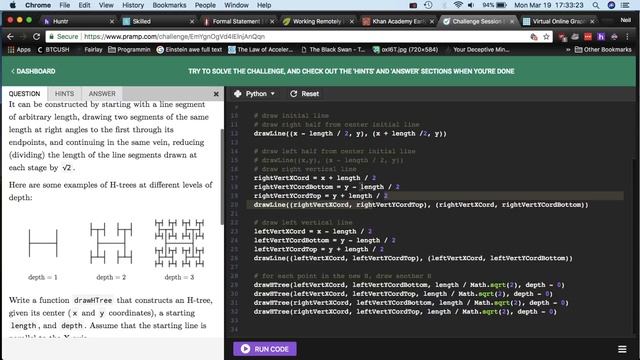 H-Tree Construction | Python смотреть онлайн