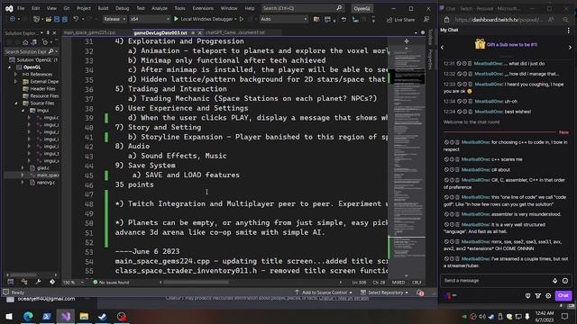 Space Trader Game Dev | Brainstorming next steps | C++ OpenGL, imGUI | ChatGPT | codinGame смотреть онлайн