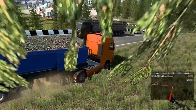 ПРИЕХАЛ В КРАСНОЯРСК - СУРОВАЯ РОССИЯ euro Truck Simulator 2 + РУЛЬ смотреть онлайн