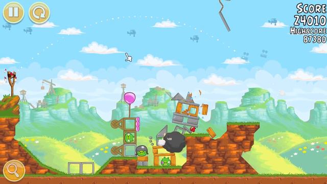 PC - Angry Birds - Red's Mighty Feathers - Level 23-9 - 92,320 - World Record! смотреть онлайн