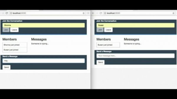 Chatting app Spring Boot and WebSocket