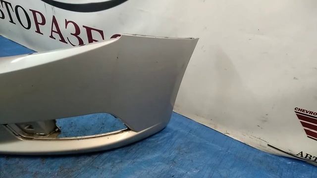 Передний серебристый бампер Cruze дорестайлинг