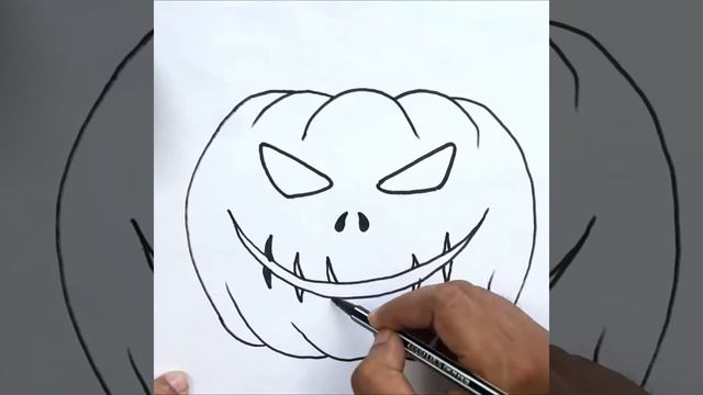 Как нарисовать тыкву на Хэллоуин | ? How to Draw Halloween Pumpkin Easy Step by Step смотреть онлайн