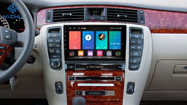 Android 12 Touch Screen 9 Inch Car Video Audio Player Car GPS Navigation for Toyota Crown 2005-2009 смотреть онлайн