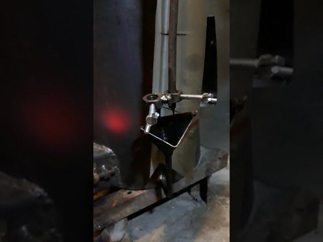 Проба печки в гараже