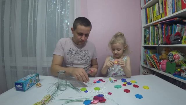 Делаем букет из пуговиц? Набор для творчества рукоделие из пуговиц ? Ваза с цветами Enchantimals??? смотреть онлайн