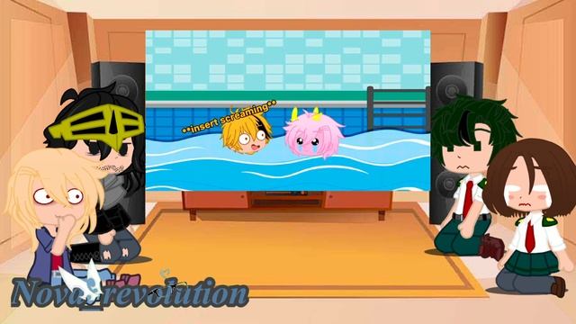 Mha react to “Bakusquad goes swimming” смотреть онлайн