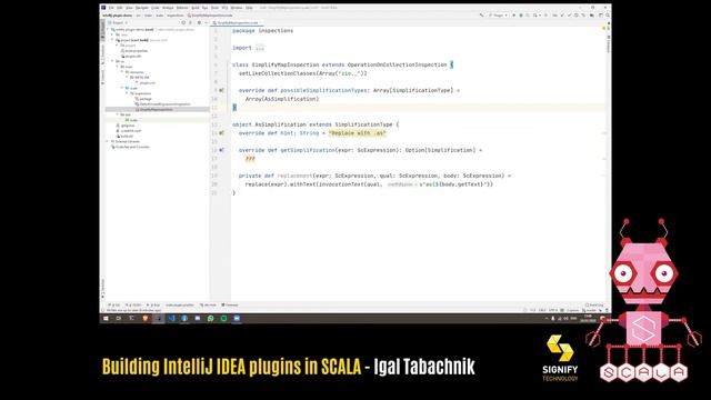 Building IntelliJ IDEA plugins in Scala by Igal Tabachnik: Scala in the City Conference смотреть онлайн