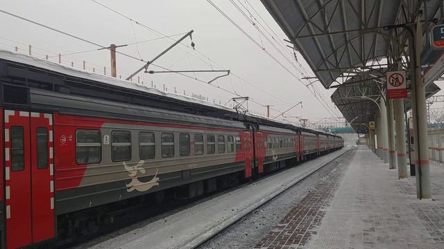 Электропоезд ЭД4М-0391 РЭКС станция Лосиноостровская смотреть онлайн