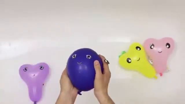 Reverse Happy Kids Шарики с водой Песня на Английском Развивающее видео Учим цвета Лопаем Шарики смотреть онлайн