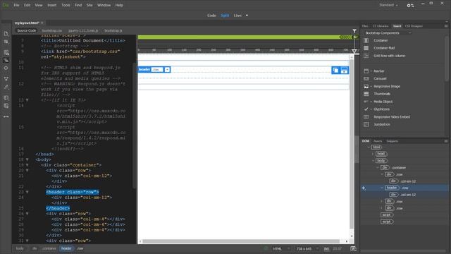 Dreamweaver CC 2017/2018 Responsive Design Bootstrap 2 (4) смотреть онлайн