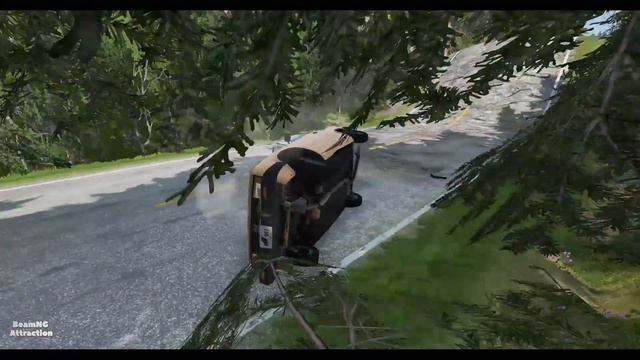 Cars vs Giant Bulge #2 - BeamNG Drive смотреть онлайн