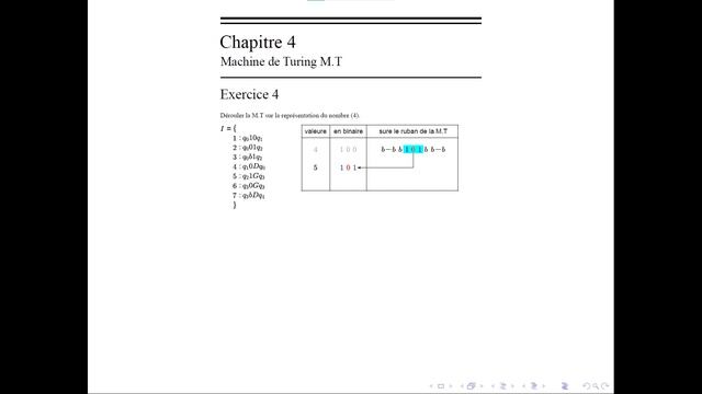 Machine de Turing (Solution de l'exercice 4) смотреть онлайн