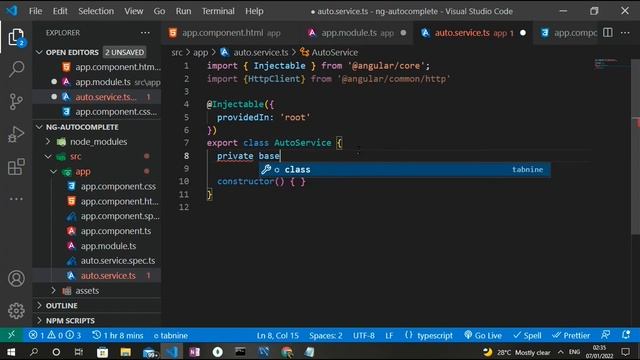 Angular AutoComplete Search Tutorial using Bootstrap 5 with Data from a REST API смотреть онлайн