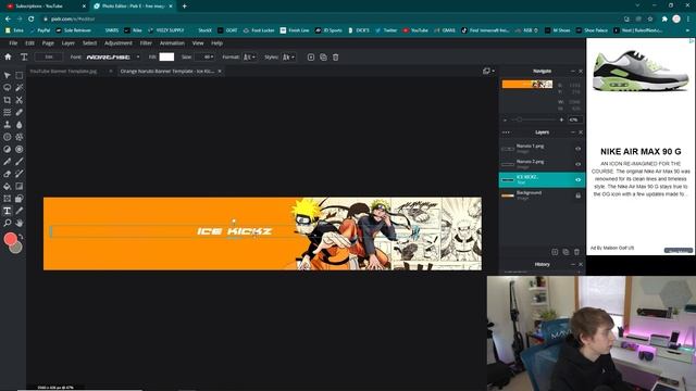 How To Make A FREE Anime YouTube Banner In Pixlr! (Tutorial + Free Templates) смотреть онлайн