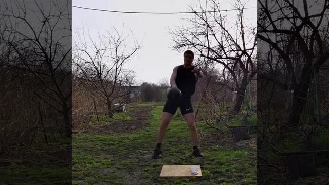 Тренировка рывка гири 24 кг #гири #спорт смотреть онлайн