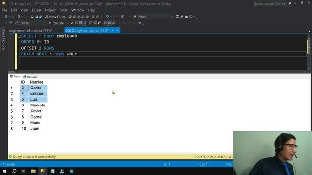 Dsc developer | SQL Serve r Paginación de registros OFFSET y FETCH NEXT смотреть онлайн