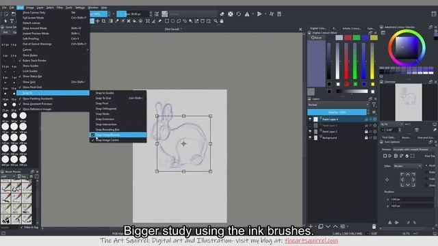 Ink Studies in Krita 5 with the Ink Brush Set смотреть онлайн