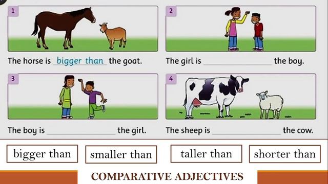 Comparative Adjective Spelling Rules (Family and Friends 2) смотреть онлайн
