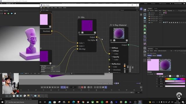 MATERIALES AVANZADOS / NODOS - VRAY 5.0 / CINEMA 4D TUTORIAL смотреть онлайн