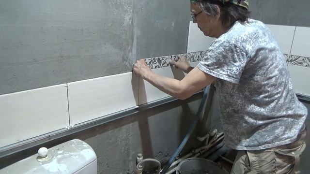 Подрезка фризов. Подгонка декорной плитки. Старый дом. смотреть онлайн