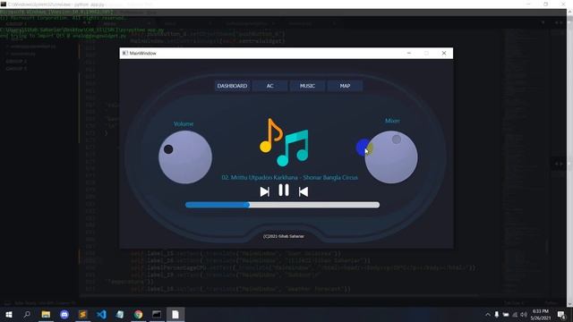 Smart Car Graphical User interface developed in Python(pyqt5) смотреть онлайн
