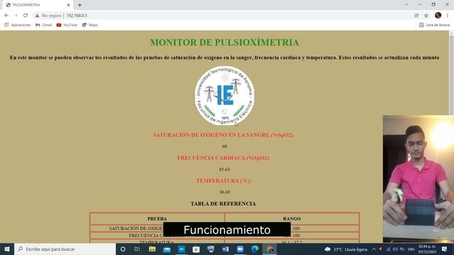 Monitor de Pulsioximetria en Navegador Web смотреть онлайн