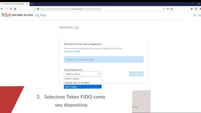Using RSA SecurID Access My Page to Register a FIDO Token (Portuguese) смотреть онлайн