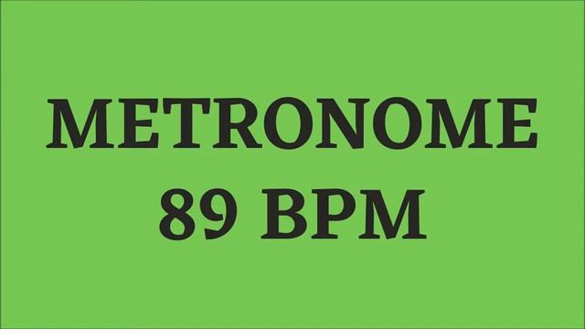 METRONOME - 89 bpm 4/4 смотреть онлайн
