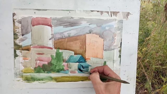 Второй этап. Полутени. Разница цвет и тона. Определенная последовательность. смотреть онлайн