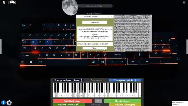 rush e on roblox piano (sheets in desc) смотреть онлайн