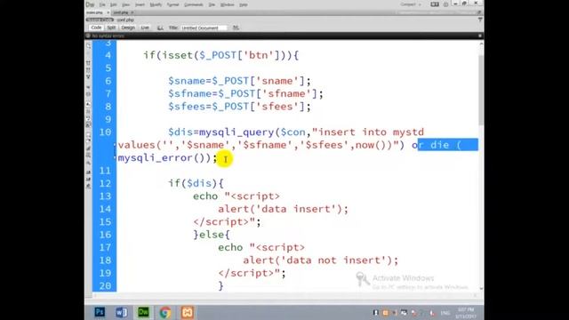 Insert And Extract/Fetch Data From Database using PHP Script смотреть онлайн
