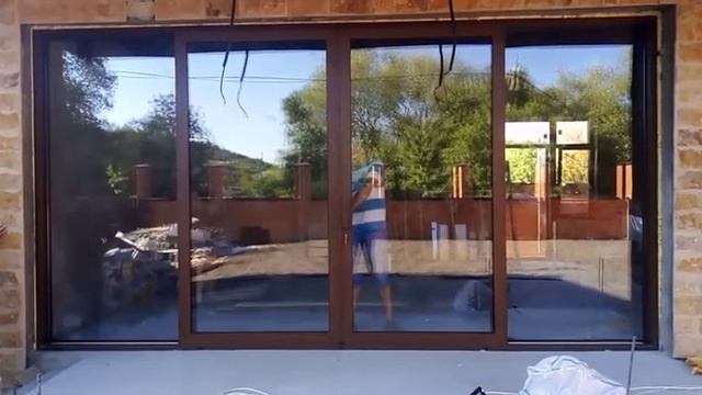 Раздвижные алюминиевые двери смотреть онлайн