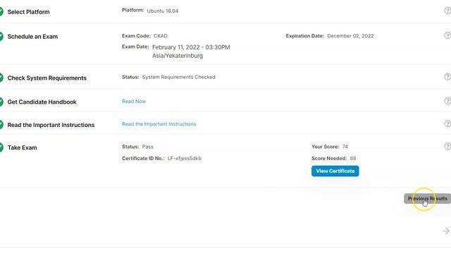 I passed ckad in feb 2022 , exam timezone mismatch смотреть онлайн