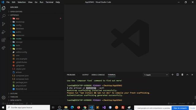 2. Instalación y configuración del auth en LARAVEL7 смотреть онлайн
