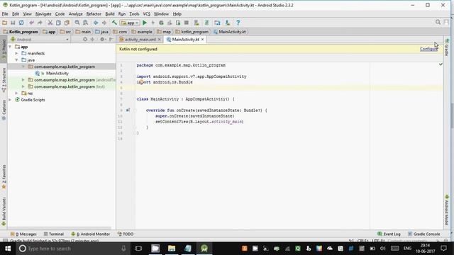 How to do First Program in Kotlin in Android Studio step by step guide 2017 смотреть онлайн