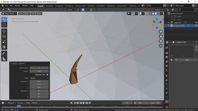 Овечка. (Blender). смотреть онлайн