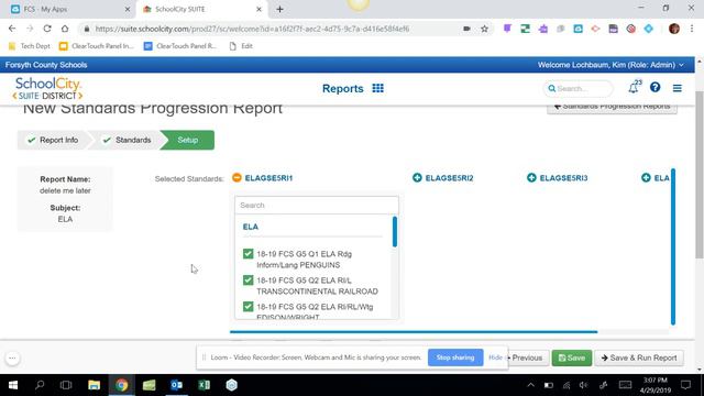 FCS SC Create Standards Progression смотреть онлайн